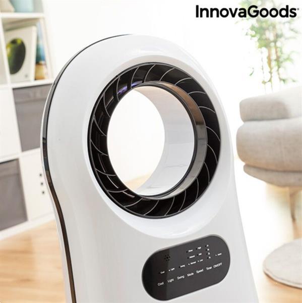 Grote foto innovagoods bladeless air conditioner met led witgoed en apparatuur koffiemachines en espresso apparaten