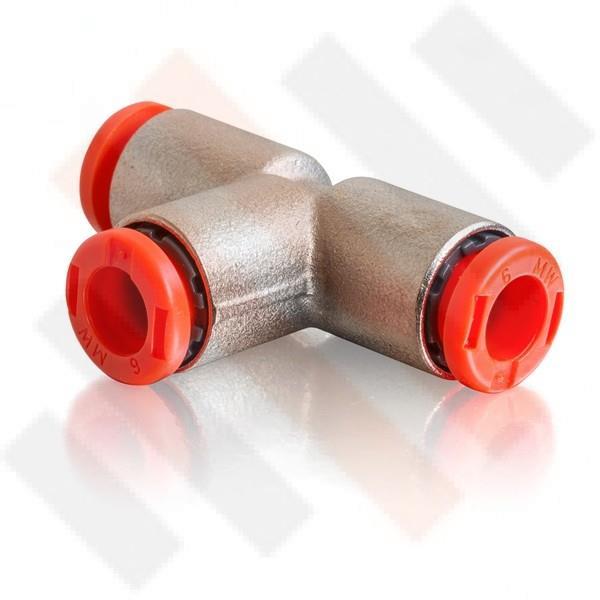 Grote foto t koppeling luchtvering 4mm luchtleiding hulpluchtvering auto onderdelen overige auto onderdelen