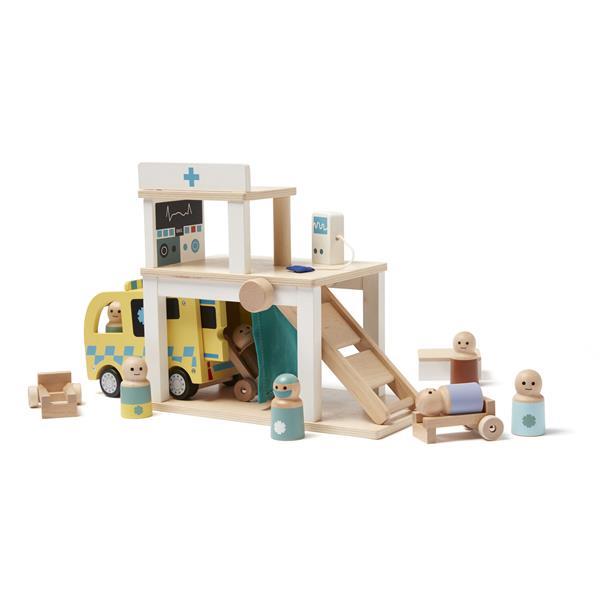 Grote foto houten speelgoed ziekenhuis kid concept kinderen en baby overige