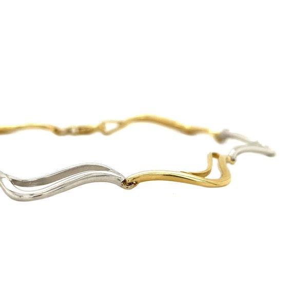 Grote foto gouden armband 18.5 cm 14 krt kleding dames sieraden