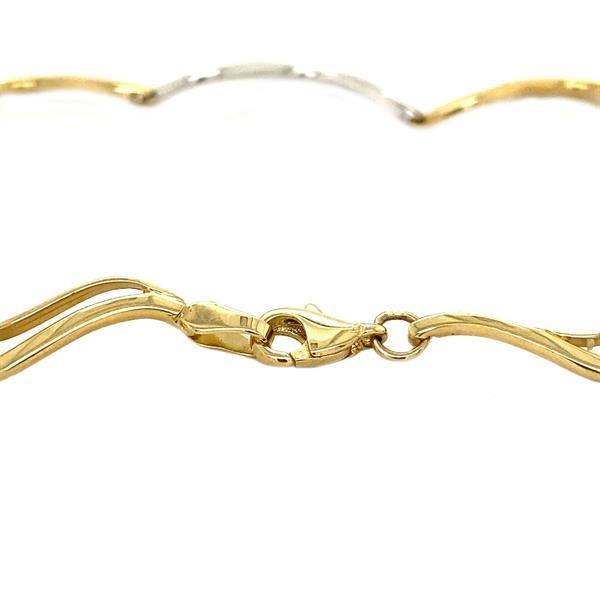 Grote foto gouden armband 18.5 cm 14 krt kleding dames sieraden