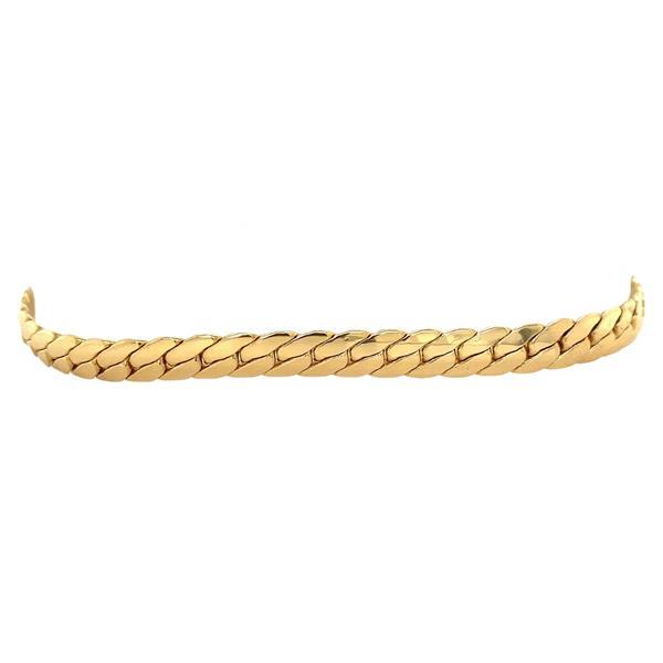 Grote foto gouden gourmet armband 14 krt kleding dames sieraden