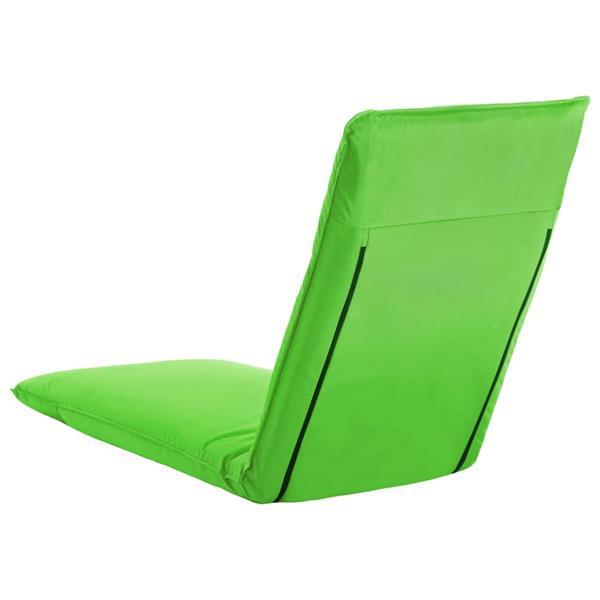 Grote foto vidaxl chaise longue pliable tissu oxford vert tuin en terras tuinmeubelen
