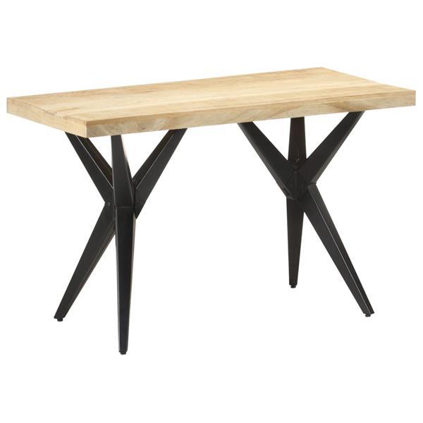 Grote foto vidaxl table de salle manger 120x60x76 cm bois solide de m huis en inrichting eettafels