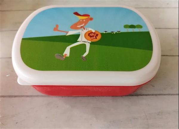 Grote foto leuke rode brooddoos lunchdoos voor jongens kinderen en baby kinderspulletjes