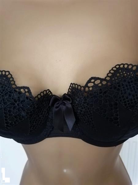 Grote foto elegante zwarte voorgevormde bh gossard 70c kleding dames ondergoed en lingerie