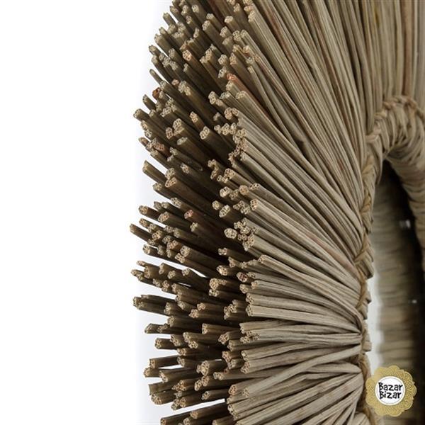 Grote foto spiegel met natuurlijke look alang boho huis en inrichting spiegels