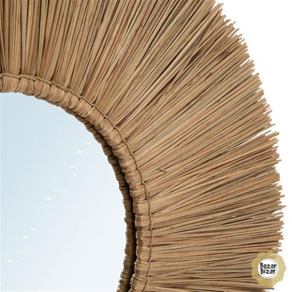 Grote foto spiegel met natuurlijke look alang boho huis en inrichting spiegels