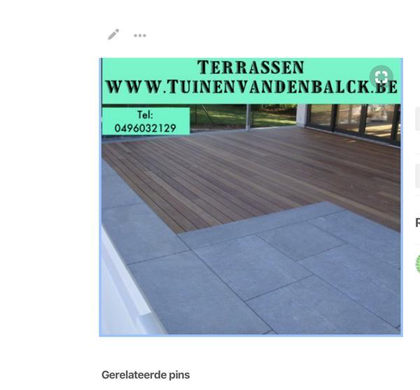 Grote foto klinkerwerken tegels natuursteen terrassen..... tuin en terras tegels en terrasdelen