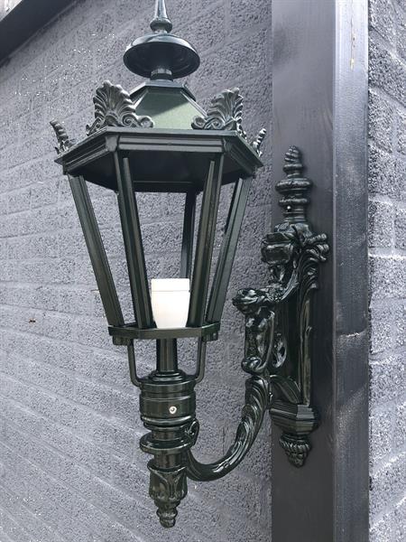 Grote foto wand buitenlamp maas alu gegoten met lampenfitting en glas. tuin en terras overige tuin en terras