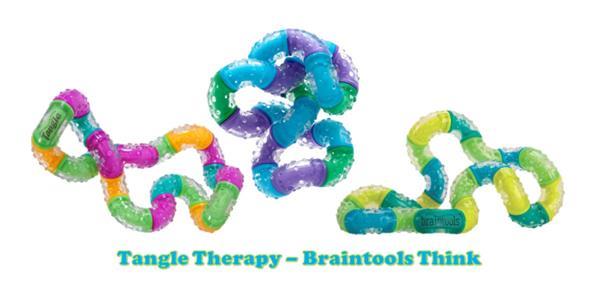 Grote foto tangle therapy braintools think geel blauw groen kinderen en baby overige