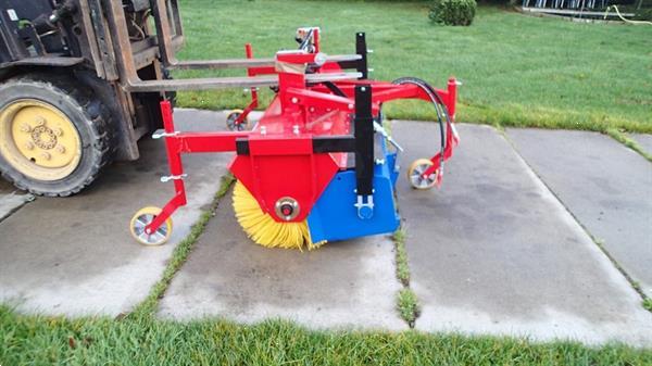 Grote foto dra veegborstels met lepel insteek 150 tot 240 cm agrarisch tractor toebehoren