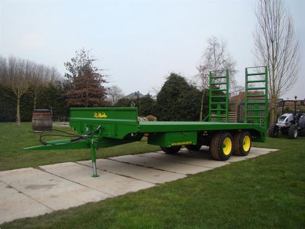 Grote foto dra diepladder machine transporter 12 tot 14 ton agrarisch aanhangwagens