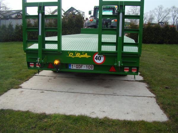 Grote foto dra diepladder machine transporter 12 tot 14 ton agrarisch aanhangwagens