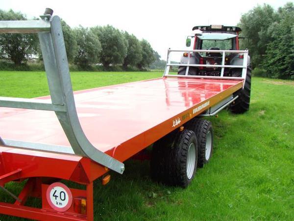 Grote foto dra platte wagen 8 meter 15 ton in voorraad agrarisch aanhangwagens