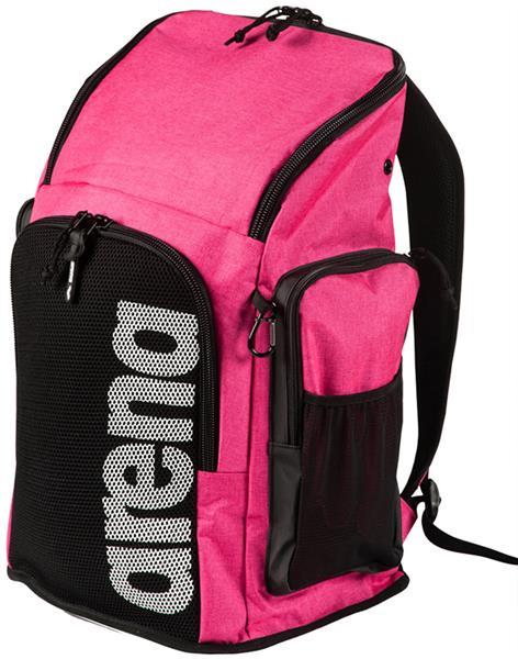 Grote foto actie gratis bidon arena zwemtas team backpack 45 pink melan kleding dames badmode en zwemkleding