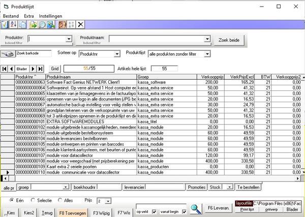 Grote foto opgeven van barcodes bij producten en klanten computers en software overige