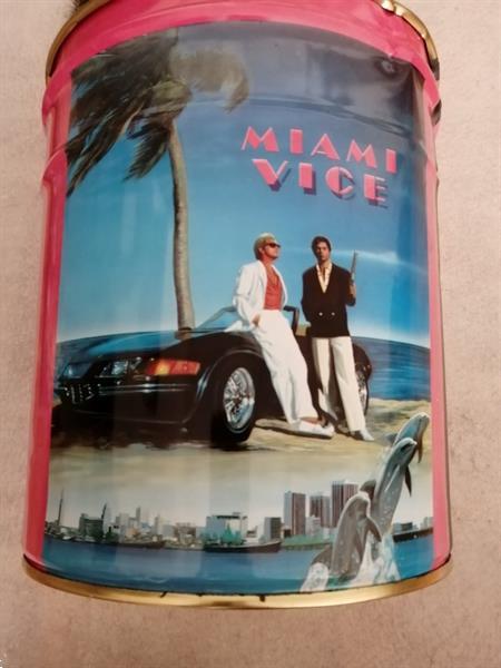 Grote foto vintage miami vice prullenbak ton 1984 verzamelen retro