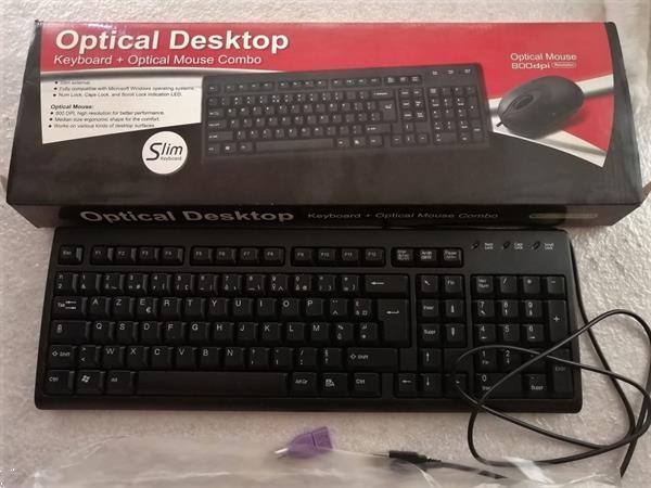 Grote foto optical keyboard optical mouse combo computers en software toetsenborden