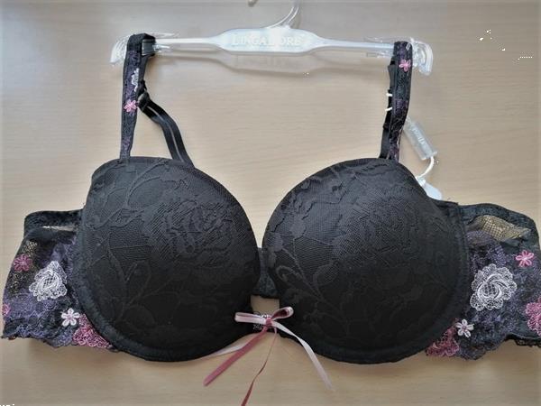 Grote foto zwarte voorgevormde bh lingadore b c d cups kleding dames ondergoed en lingerie merkkleding