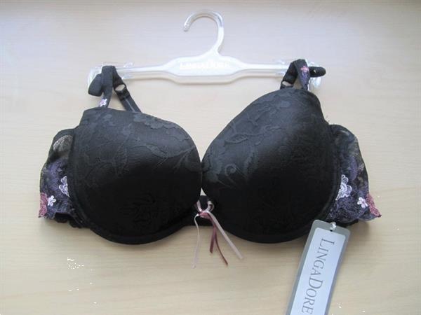 Grote foto zwarte voorgevormde bh lingadore b c d cups kleding dames ondergoed en lingerie merkkleding