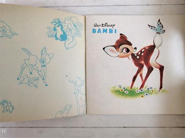 Grote foto uniek boekje walt disney vertelt bambi 1973 verzamelen disney