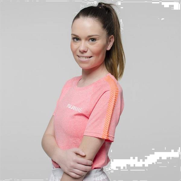 Grote foto fuji mae dames knitfit t shirt maat m op op kleding dames sportkleding