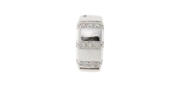 Grote foto witgouden hanger met diamant 18 krt nieuw kleding dames sieraden