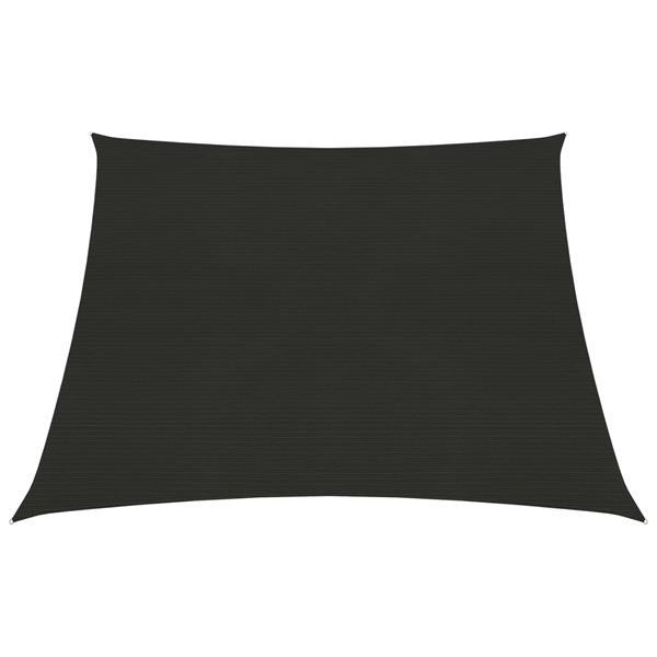 Grote foto vidaxl voile d ombrage 160 g m noir 3 4x2 m pehd tuin en terras overige tuin en terras