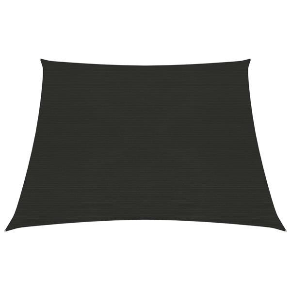 Grote foto vidaxl voile d ombrage 160 g m noir 3 4x2 m pehd tuin en terras overige tuin en terras