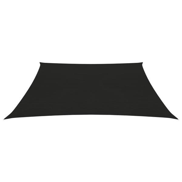 Grote foto vidaxl voile d ombrage 160 g m noir 3 4x2 m pehd tuin en terras overige tuin en terras