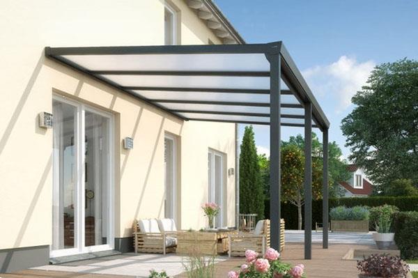 Grote foto easy edition dhz veranda 600x300 cm glasdak tuin en terras tegels en terrasdelen