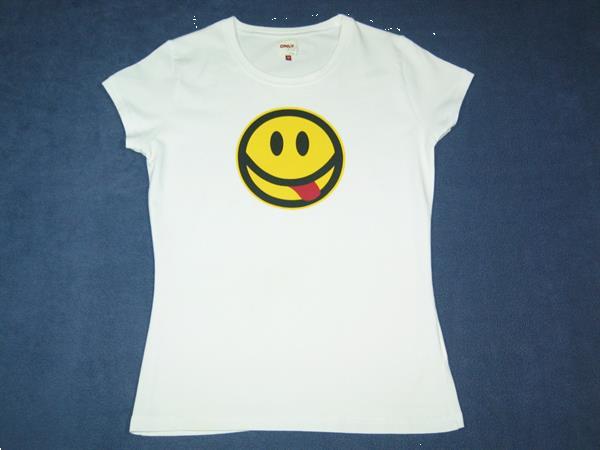 Grote foto smiley t shirt medium only kleding dames t shirts