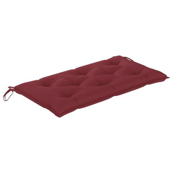 Grote foto vidaxl coussin de banc de jardin rouge bordeaux 100x50x7 cm huis en inrichting woningdecoratie