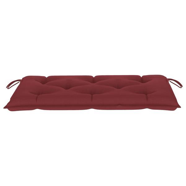 Grote foto vidaxl coussin de banc de jardin rouge bordeaux 100x50x7 cm huis en inrichting woningdecoratie