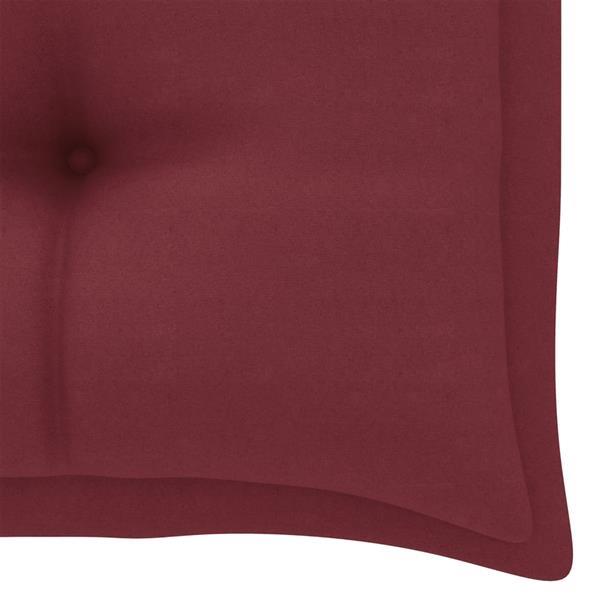 Grote foto vidaxl coussin de banc de jardin rouge bordeaux 100x50x7 cm huis en inrichting woningdecoratie