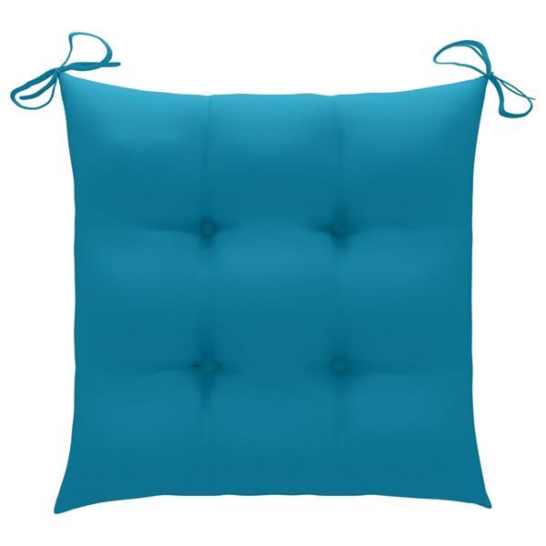 Grote foto vidaxl coussins de chaise 2 pcs bleu clair 50x50x7 cm tissu huis en inrichting woningdecoratie
