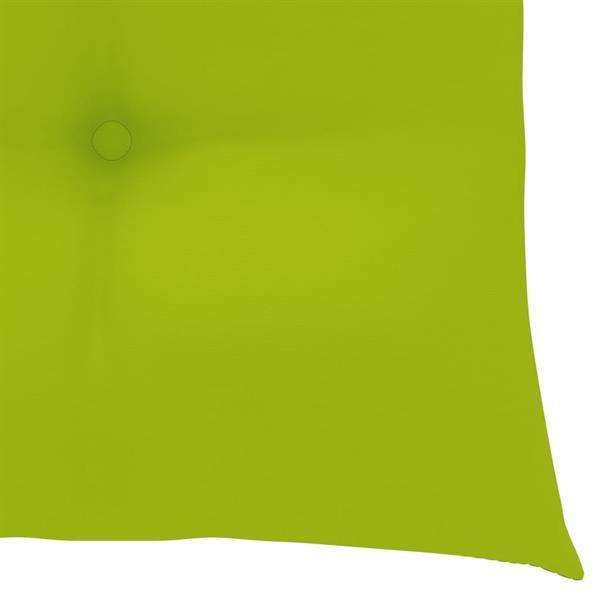 Grote foto vidaxl coussins de chaise 2 pcs vert vif 40x40x7 cm tissu huis en inrichting woningdecoratie