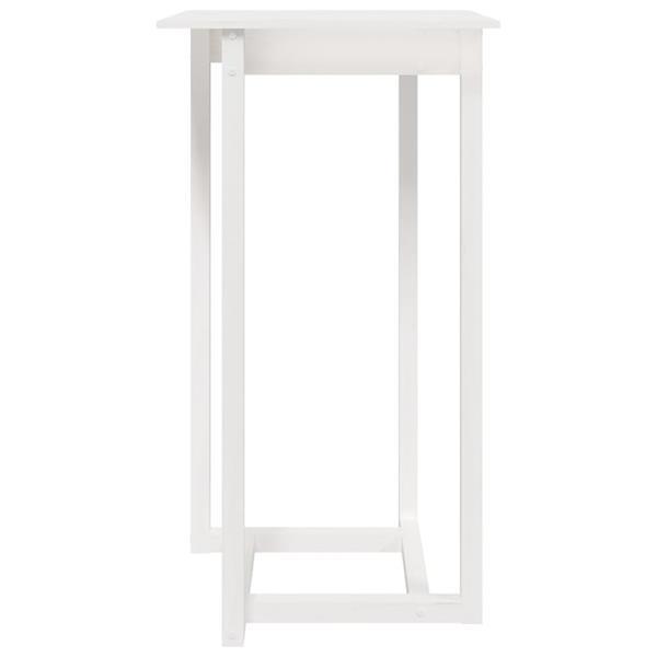 Grote foto vidaxl table de bar blanc 60x60x110 cm bois massif de pin huis en inrichting eettafels