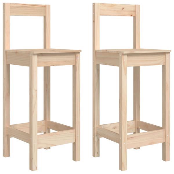 Grote foto vidaxl chaises de bar 2 pcs 40x41 5x112 cm bois de pin solid huis en inrichting stoelen
