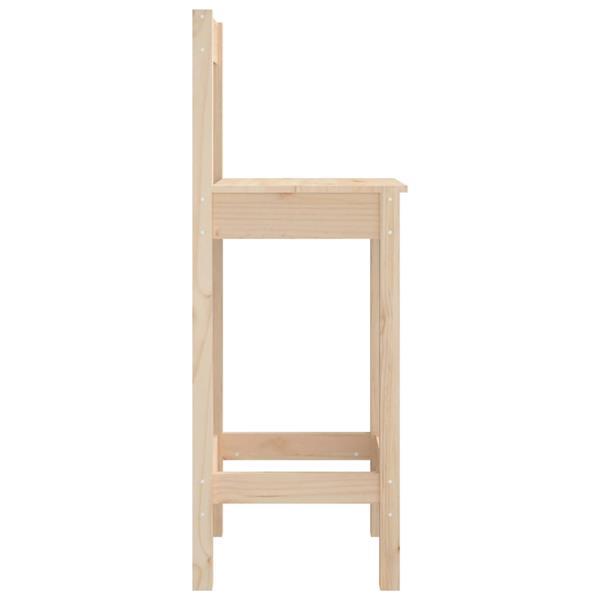 Grote foto vidaxl chaises de bar 2 pcs 40x41 5x112 cm bois de pin solid huis en inrichting stoelen