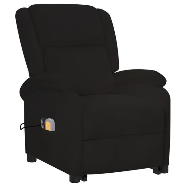 Grote foto vidaxl fauteuil de massage inclinable noir velours huis en inrichting stoelen