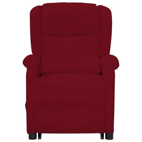 Grote foto vidaxl fauteuil de massage inclinable rouge bordeaux velours huis en inrichting stoelen