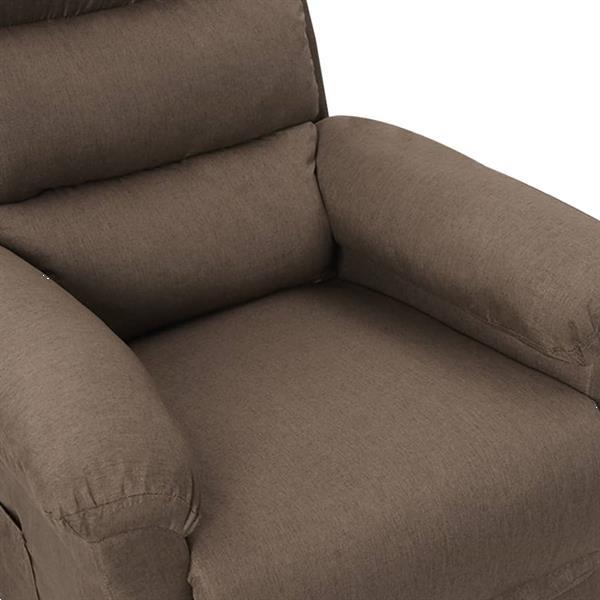 Grote foto vidaxl fauteuil inclinable taupe tissu huis en inrichting stoelen