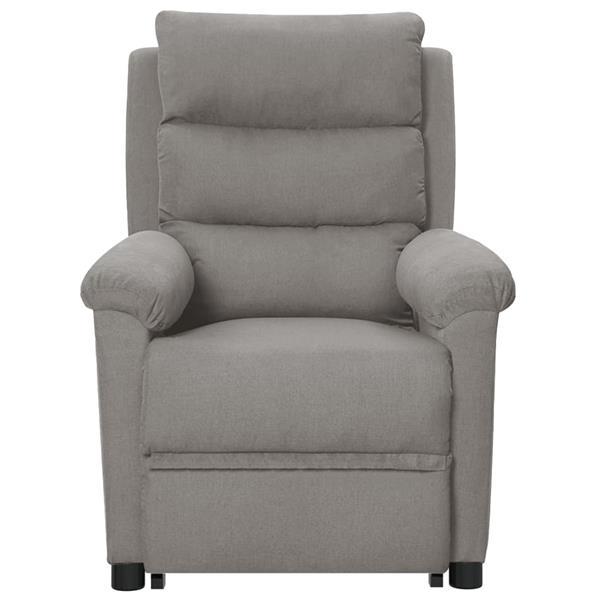 Grote foto vidaxl fauteuil inclinable gris clair tissu huis en inrichting stoelen