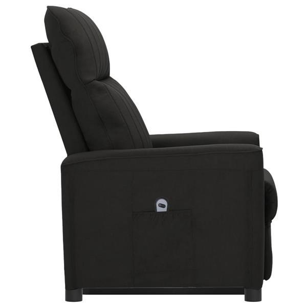Grote foto vidaxl fauteuil inclinable noir tissu huis en inrichting stoelen