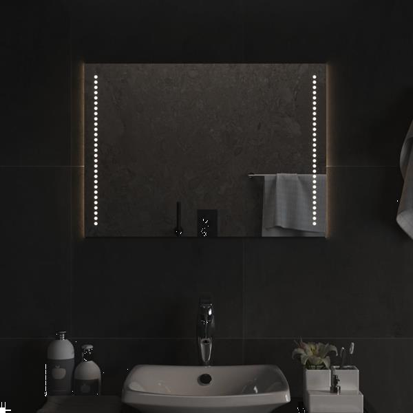 Grote foto vidaxl miroir led de salle de bain 50x70 cm huis en inrichting woningdecoratie