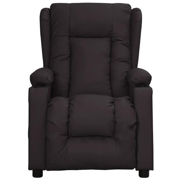 Grote foto vidaxl fauteuil releveur inclinable noir similicuir huis en inrichting stoelen