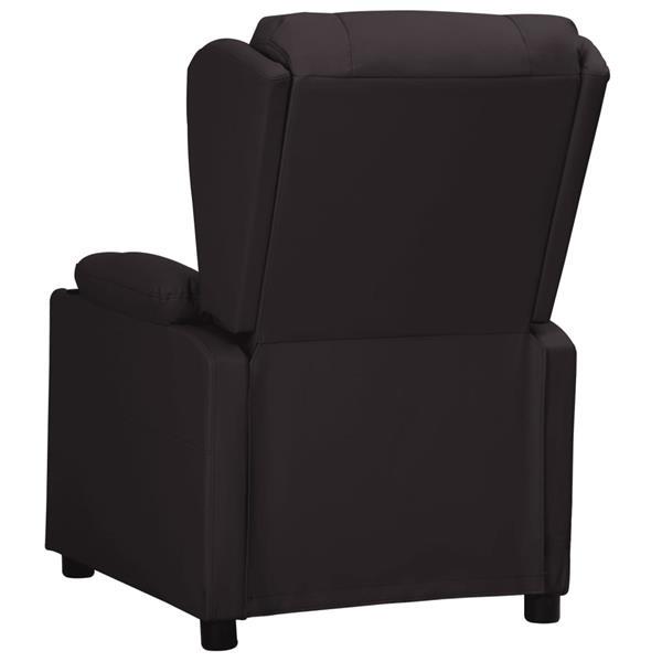 Grote foto vidaxl fauteuil releveur inclinable noir similicuir huis en inrichting stoelen