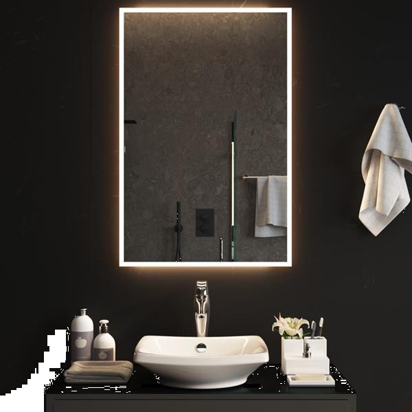 Grote foto vidaxl miroir led de salle de bain 60x90 cm huis en inrichting woningdecoratie
